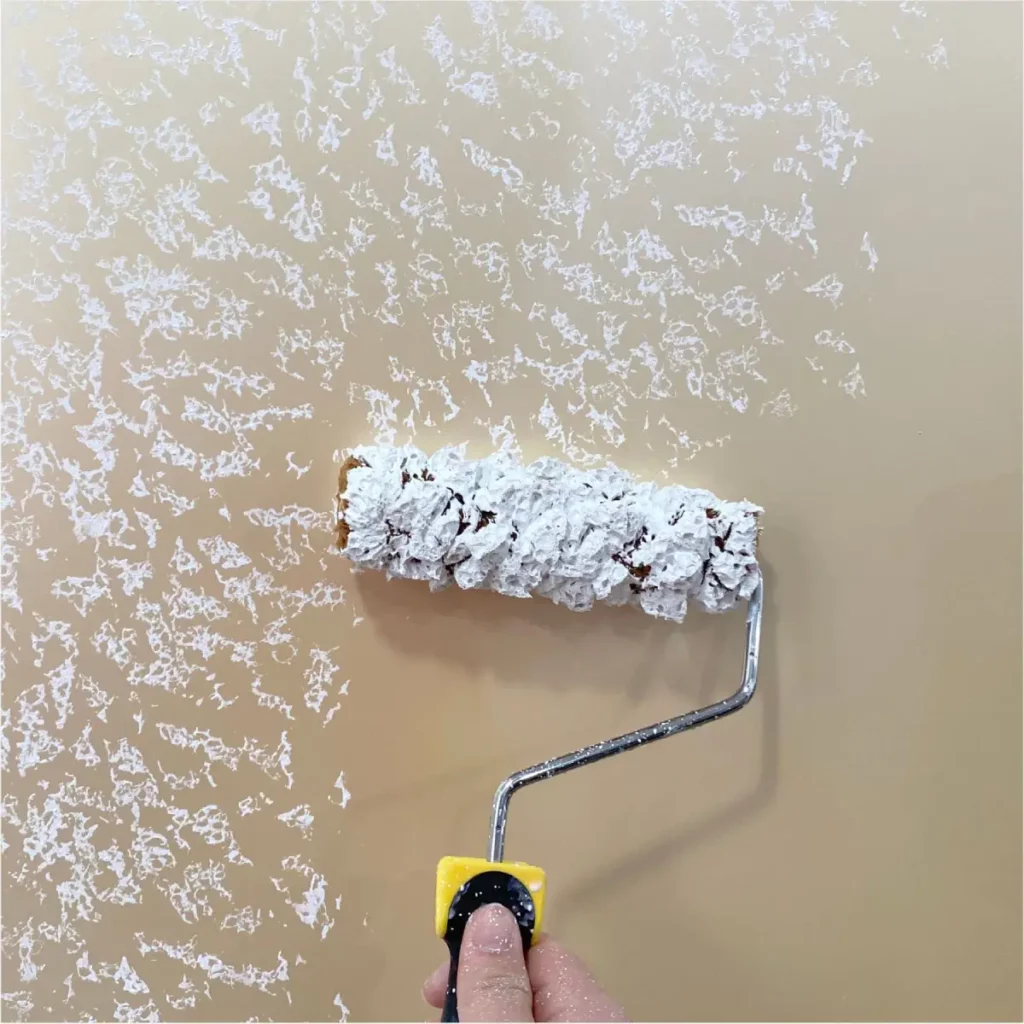 Sponging painting wall technique - interior painting techniques