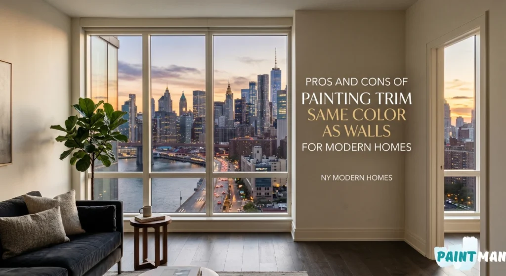 Pros and Cons of Painting Trim Same Color as Walls for Modern Homes by Paintman