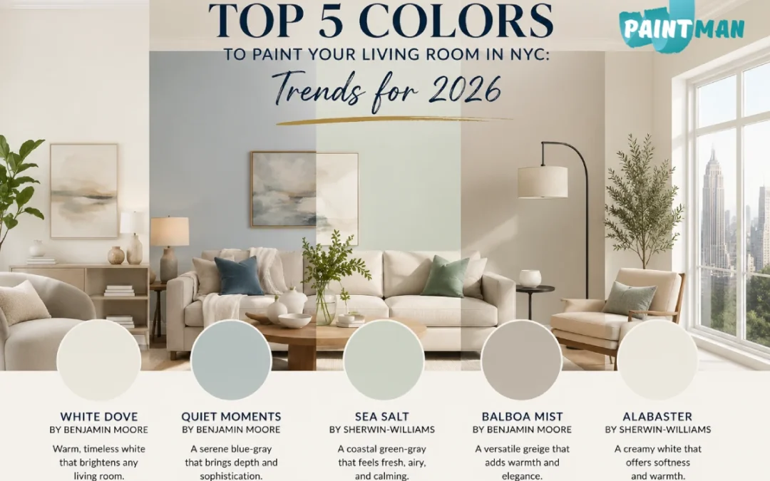 Top 5 colors to paint your living room in NYC: Trends for 2026